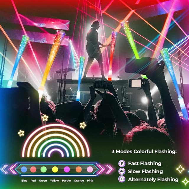 Thumbnail 5 de SHQDD Glow Fiber Wands Set