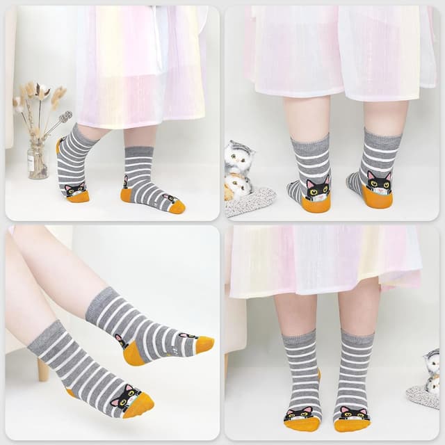 Thumbnail 5 de ZFSOCK Calzini Bambina Cotone 5 Paia