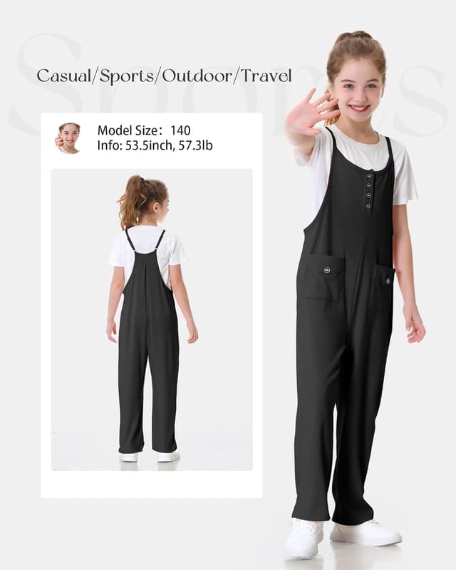 Thumbnail 6 de Rolanko Mädchen Jumpsuit Ärmellos 👗