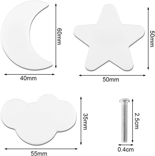 Detalle 2 de Aolso boutons de tiroir 9 pièces