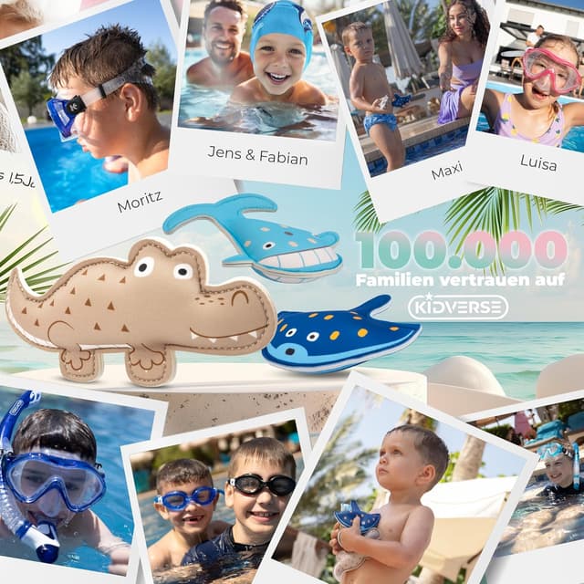 Detalle 2 de KIDVERSE Tauchtiere für Kinder – Neopren-Tauchspielzeug für Pool & Meerestiere