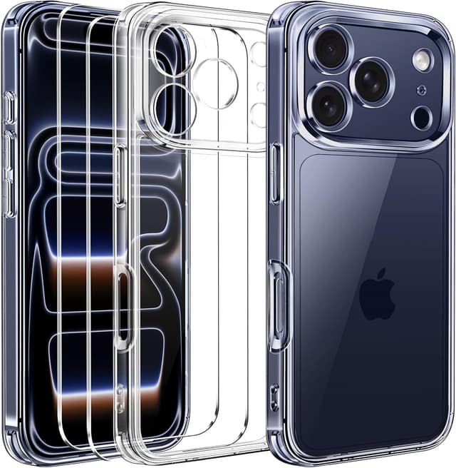 Detalle de ivoler Funda Transparente iPhone 17 Pro MAX + 2 Cristales