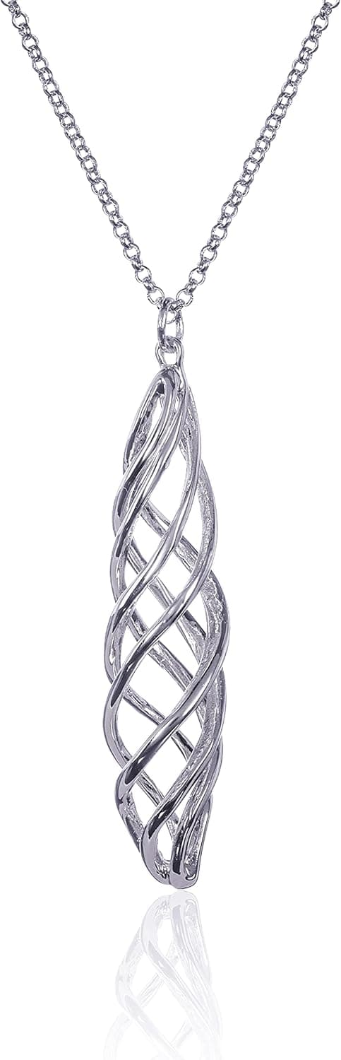 Thumbnail 6 de Collier long namana pour femme et jeune fille, grand pendentif spirale torsadé