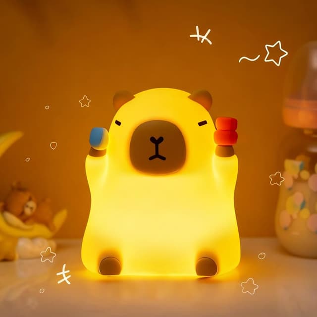 Detalle 2 de NesveCit Capybara Nachtlicht mit Timer