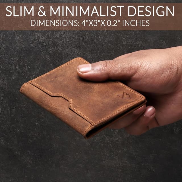 Detalle 1 de FOXHACKLE Kreditkartenetui aus Vollnarbenleder