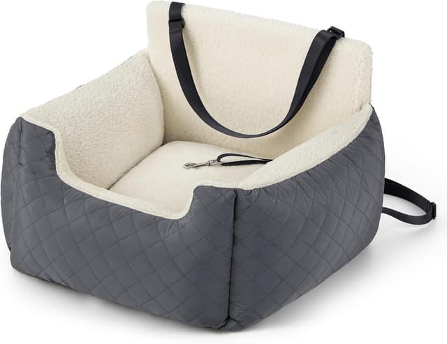 Thumbnail 6 de Lesure Hundeautositz für kleine Hunde (bis 15 kg) – wasserdichter Sitz für Vorder- oder Rückbank, dunkelgrau