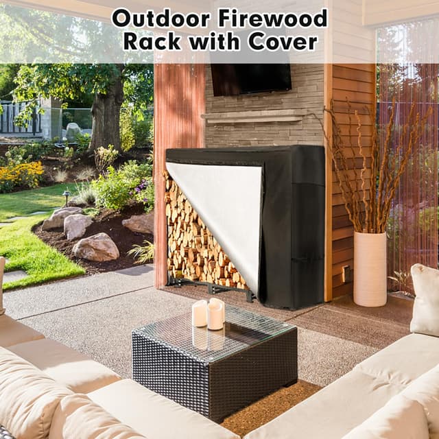 Thumbnail 6 de NALONE Estante de leña 4FT para exterior