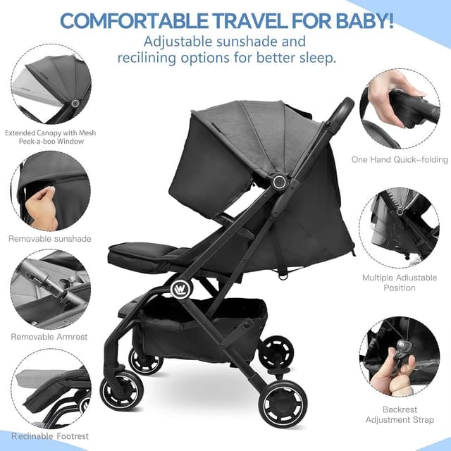 Thumbnail 3 de Wheelive Lightweight Baby Stroller
