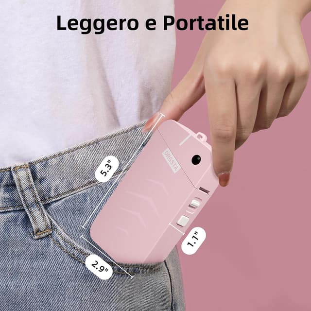 Detalle de ORGSTA S001 etichettatrice portatile con stampa termica Bluetooth (203 DPI) e batteria 2000 mAh