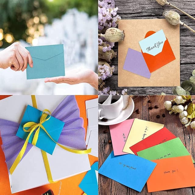 Thumbnail 5 de 40 Briefumschläge Bunt Mix 16 x 11cm