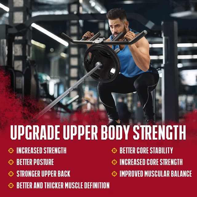 Detalle 2 de Yes4All manico landmine multi-grip 550LBS con presa a T (Rowing, Viking Press) per bilanciere da 2”