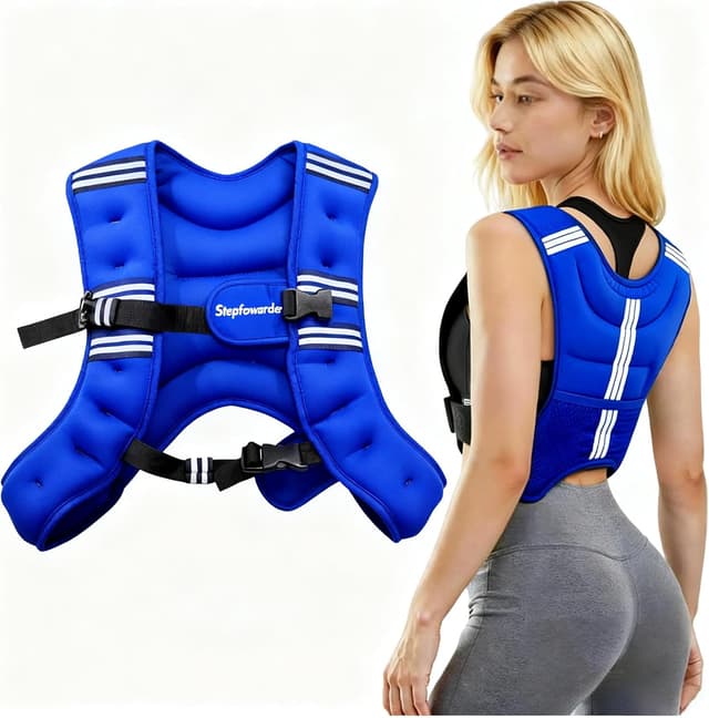 Detalle de Stepfowarder Weighted Vest (3kg or 5kg) with Reflective Stripe