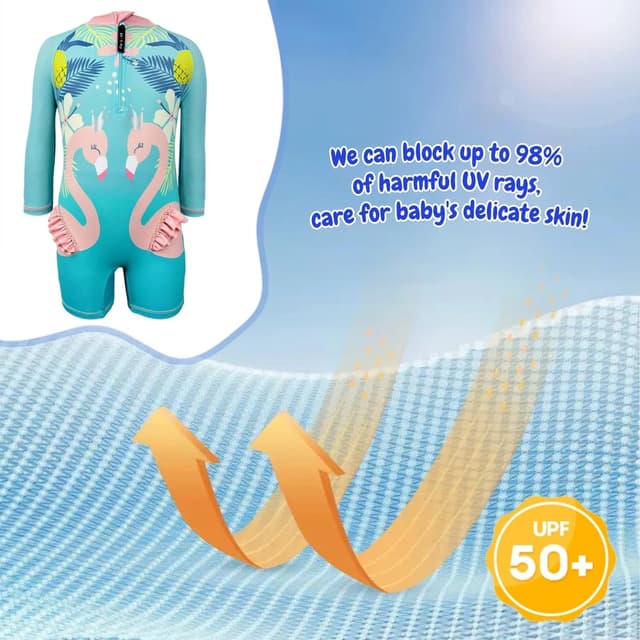 Thumbnail 2 de HiABsee Toddler Swimsuit UPF 50+