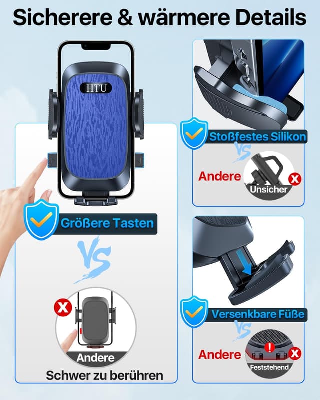 Thumbnail 6 de HTU 2026 Handyhalterung Auto mit 360°