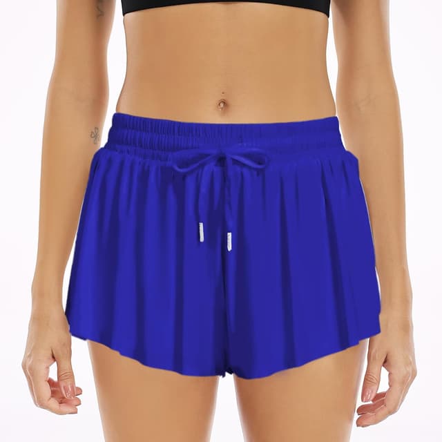 Detalle 2 de Wsirmet Flowy 2-in-1 Butterfly Shorts for Women with Pockets