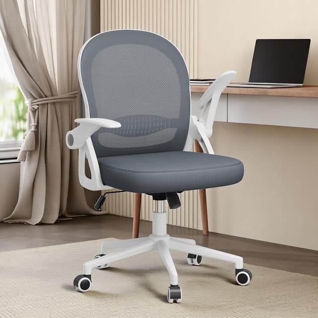 Detalle de naspaluro Sedia Ufficio con supporto lombare e rete traspirante, braccioli e altezza regolabile (nero, senza poggiapiedi)