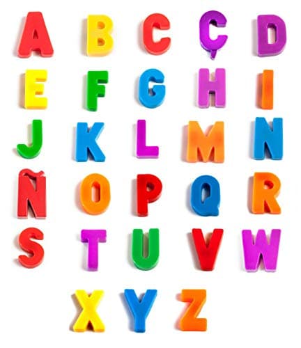 Detalle 1 de Miniland Letras magnéticas Mayúsculas 76 piezas 🧩