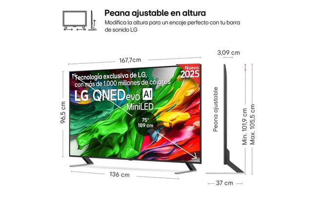 Thumbnail 1 de LG QNED85 75" QNED evo MiniLED 4K 2025 + Barra S70TY 📺