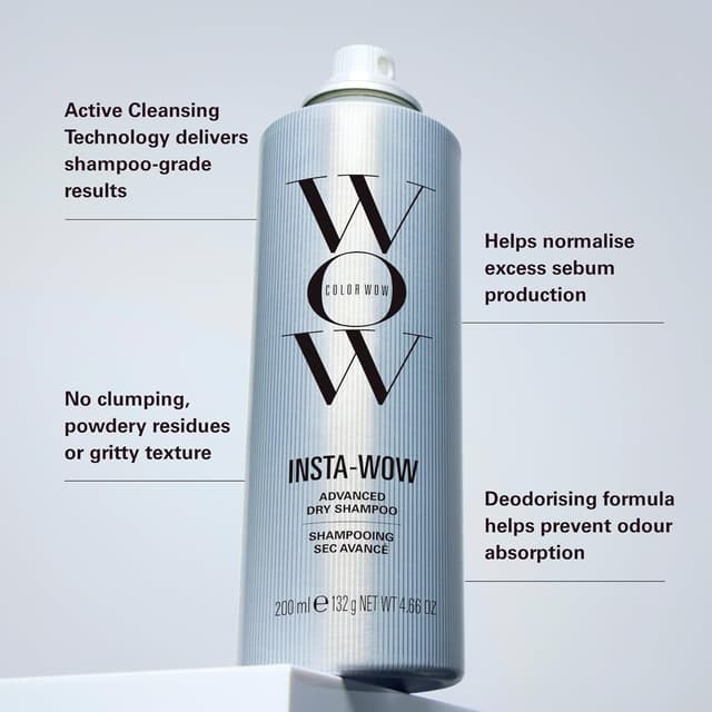 Detalle 2 de Colour Wow Insta-WOW Advanced Dry Shampoo for oily hair (no grit, no clumping)