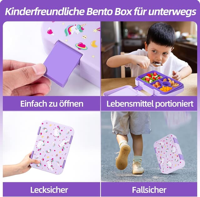 Thumbnail 2 de QCQHDU Brotdose 6 Fächer für Kinder