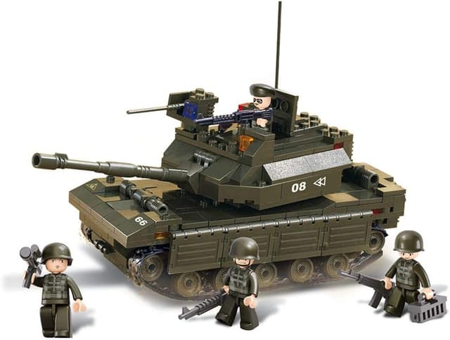 Detalle de Sluban M38-B6500 Army Leading Tank