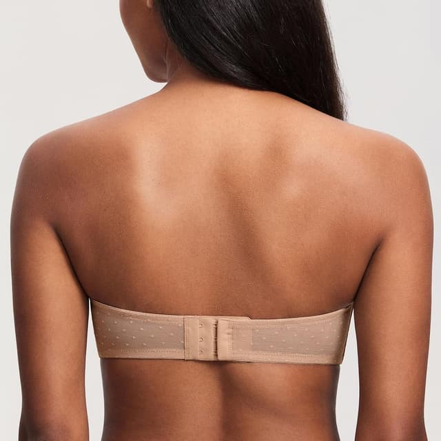 Detalle de DOBREVA Femme Transparent Soutien-gorge sans bretelles bandeau grande taille avec armature à maille