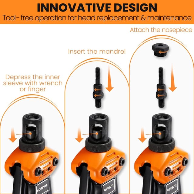 Detalle 2 de FOREVTL Rivet Nut Tool Kit 16-Inch