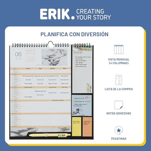 Thumbnail 2 de Calendario Familiar Hokusai 2026 — 16 meses 🗓