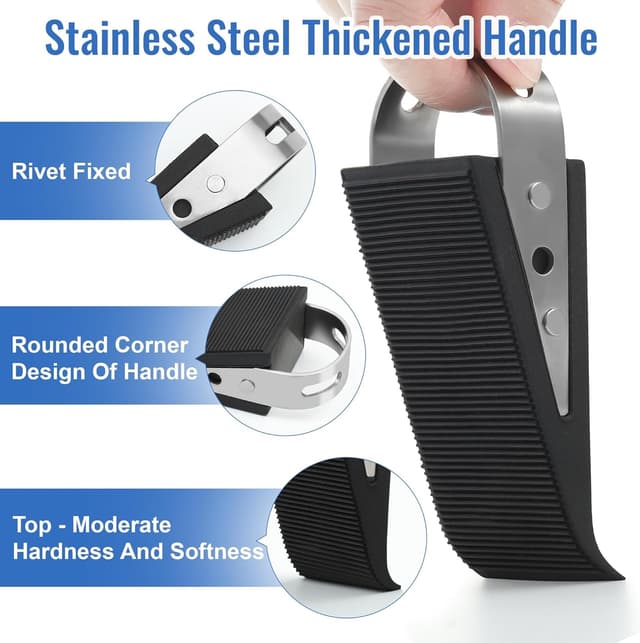 Detalle 2 de WUFANC WUFANC cale porte caoutchouc 12 x 5 x 3 cm