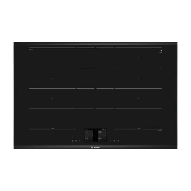 Detalle de Bosch PXY875KW1E placa inducción Flex 4 zonas