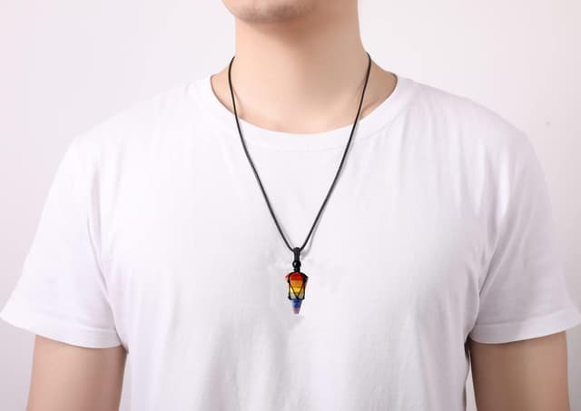 Detalle 2 de XIANNVXI 7 chakra crystal pendant necklace
