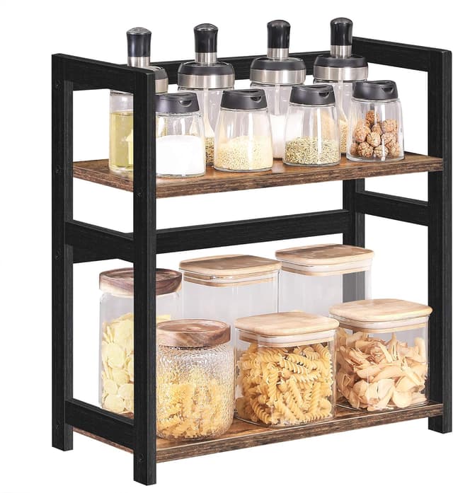Detalle de SONGMICS Spice Rack OFS046B01 2 Tier
