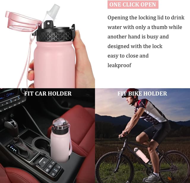 Thumbnail 4 de GOPPUS 600ml stainless water bottle with straw 💧