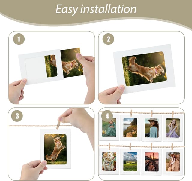 Detalle 2 de Puiaxod guirlande photo 40 pièces 📸