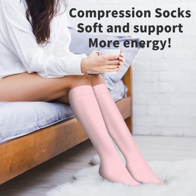Thumbnail 3 de Copper Compression Socks 6 Pairs for Running