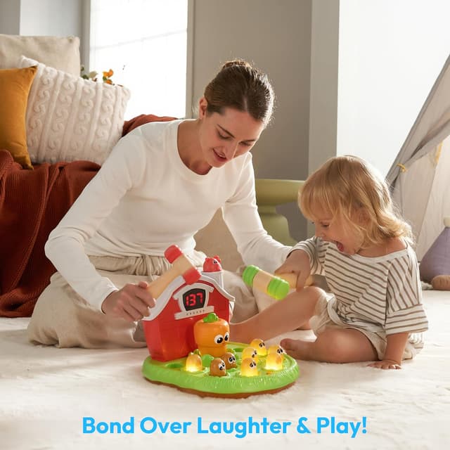 Detalle de lalalark JOVA Game for Toddlers (Ages 2–5) with Light & Sound, 4 Modes, 40 Levels