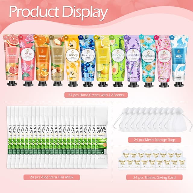 Thumbnail 1 de Handcreme Set-96 Pcs Mini Handcreme für trockene Haut