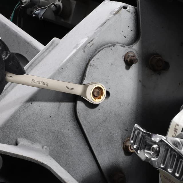 Thumbnail 6 de DURATECH set di chiavi combinate a cricchetto antiscivolo 10 pezzi 6-18 mm (72 denti) in CR-V con custodia