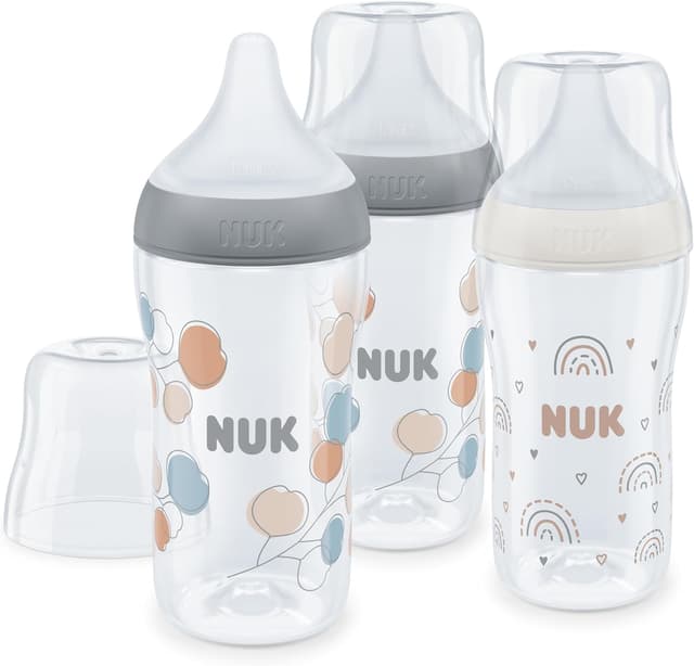 Detalle de NUK Perfect Match Set de biberones 260 ml +3 meses