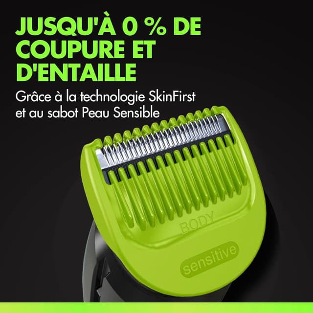 Detalle 2 de Tondeuse Gillette Labs Body + Intimate Homme i7 : corps, zones intimes et usage sous la douche