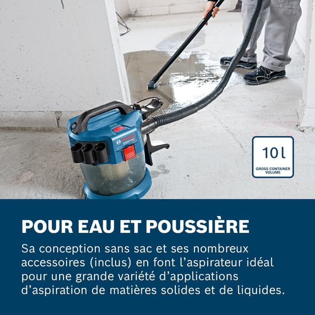 Thumbnail 3 de Bosch Professional GAS 18V-10 L aspirateur industriel đź§ą