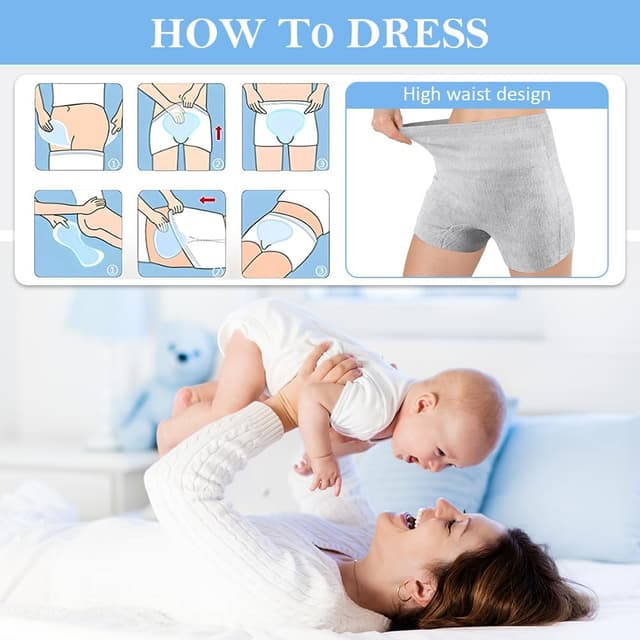 Thumbnail 5 de ACWOO Postpartum Disposable Knickers 9pcs Maternity Underwear