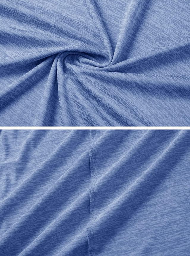 Detalle de KEFITEVD Ladies Short Sleeve Sport Top – Quick-Dry Running T-Shirt with Reflective Details