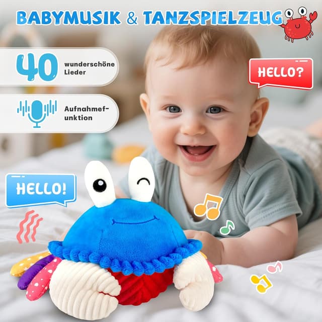 Detalle 2 de SAIMAND Krabbe Babyspielzeug 400 mAh