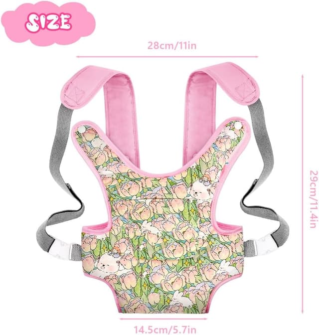 Thumbnail 1 de Aolso Baby Doll Carrier 14"–18" Pink Flower