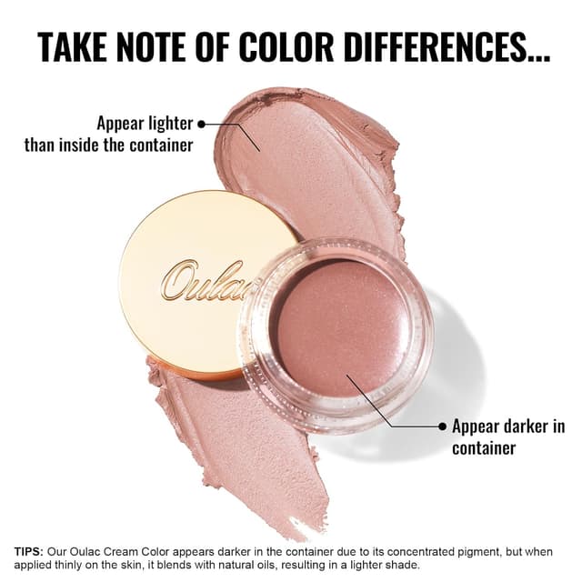 Thumbnail 6 de Oulac Matte Lidschatten Pfirsich-Rosa (CM05) – wasserfest & matte Creme-Textur, bis zu 16 Stunden