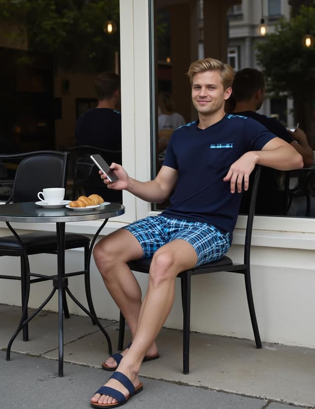 Thumbnail 4 de Pyjama homme coton d’été 95% confort