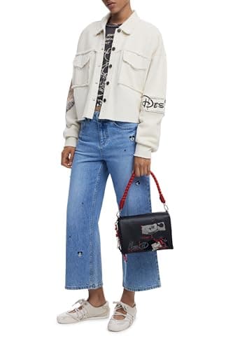 Thumbnail 2 de Desigual Mickey Rock Dortmund Flap Bag Black bolso bandolera