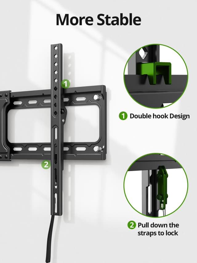 Thumbnail 6 de USX MOUNT Tilting TV Wall Mount for 37"–95" TVs (Up to 132 lbs) — Low Profile, VESA up to 600x400