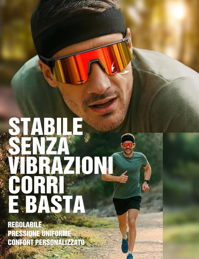 Detalle de JOYROOM Occhiali da ciclismo polarizzati UV400 con nasello regolabile e antiappannamento (TR90) per uomo e donna